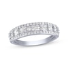 Thumbnail Image 1 of Now + Forever Baguette & Round-Cut Diamond Anniversary Ring 1/2 ct tw 14K White Gold