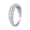 Thumbnail Image 2 of Now + Forever Baguette & Round-Cut Diamond Anniversary Ring 1/2 ct tw 14K White Gold