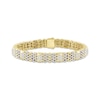 Thumbnail Image 1 of Men's Diamond Panther-Style Link Bracelet 2 ct tw 10K Yellow Gold 8.5&quot;
