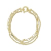 Thumbnail Image 1 of Multi-Chain Bracelet Hollow 10K Yellow Gold 7.5&quot;