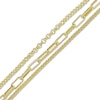 Thumbnail Image 2 of Multi-Chain Bracelet Hollow 10K Yellow Gold 7.5&quot;