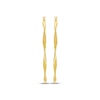 Thumbnail Image 2 of Thin Twist Hoop Earrings 10K Yellow Gold 50mm