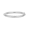 Thumbnail Image 1 of Polished Half-and-Half Bangle Bracelet Sterling Silver