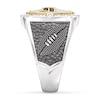 Thumbnail Image 4 of True Fans Seattle Seahawks Championship Ring Sterling Silver & 10K Yellow Gold Ring