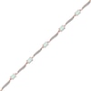 Thumbnail Image 2 of Ethiopian Opal & Diamond Bracelet 10K Rose Gold 7.25&quot;