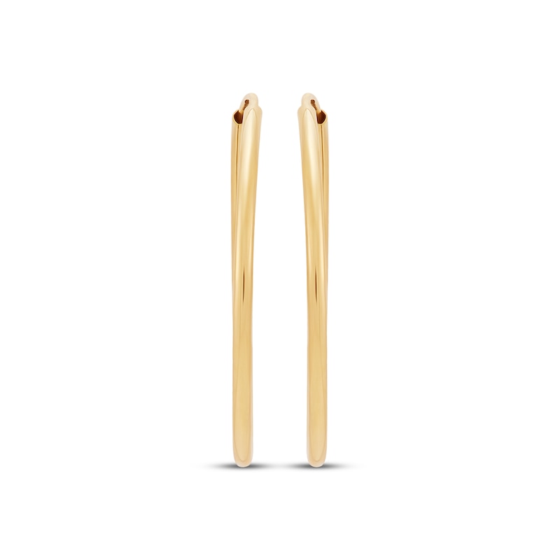Main Image 2 of Polished Endless Hoop Earrings 14K Yellow Gold 20mm