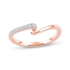 Thumbnail Image 1 of Now + Forever Diamond Swirl Anniversary Ring 1/15 ct tw 10K Rose Gold