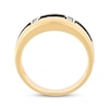 Thumbnail Image 3 of Now + Forever Now + Forever Men's Black & White Diamond Wedding Band 3/8 ct tw 10K Yellow Gold