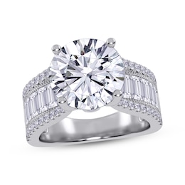 Round-Cut Lab-Grown Diamond Engagement Ring 5-3/4 ct tw 14K White Gold