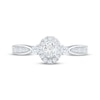 Thumbnail Image 3 of Now + Forever Now + Forever Oval-Cut Diamond Halo Engagement Ring 3/8 ct tw 14K White Gold
