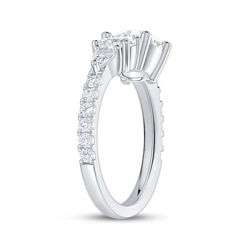 Main Image 2 of Now + Forever Round-Cut, Oval-Cut & Pear-Shaped Lab-Grown Diamond Engagement Ring 2-1/5 ct tw 14K White Gold