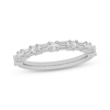 Thumbnail Image 1 of Now + Forever Baguette & Round-Cut Diamond Anniversary Ring 1/2 ct tw 10K White Gold