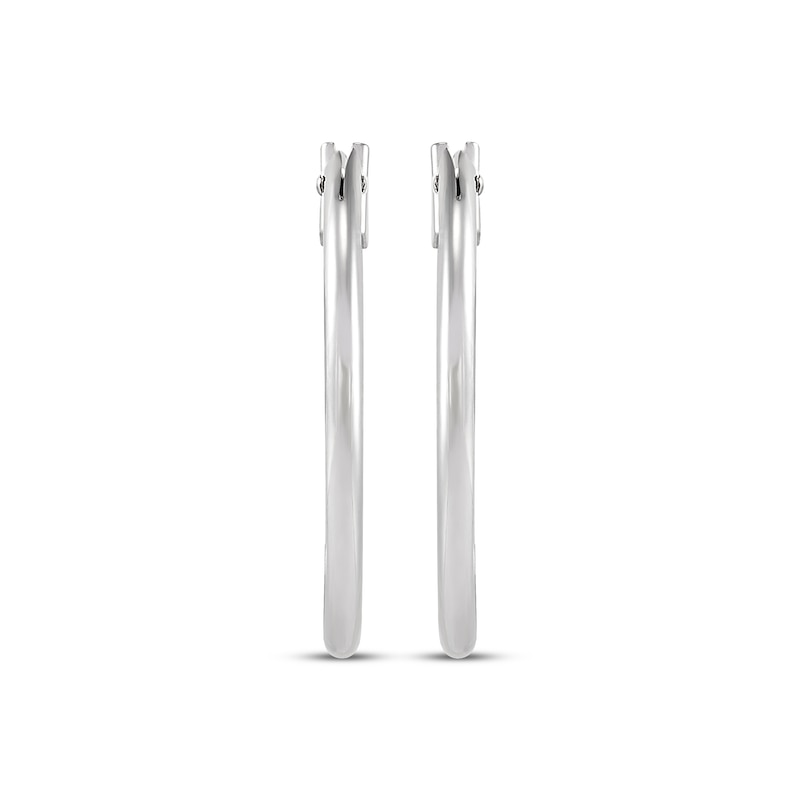 Main Image 2 of Hoop Earrings 14K White Gold 18mm