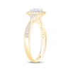Thumbnail Image 2 of Now + Forever Marquise-Cut Diamond Halo Engagement Ring 5/8 ct tw 14K Yellow Gold
