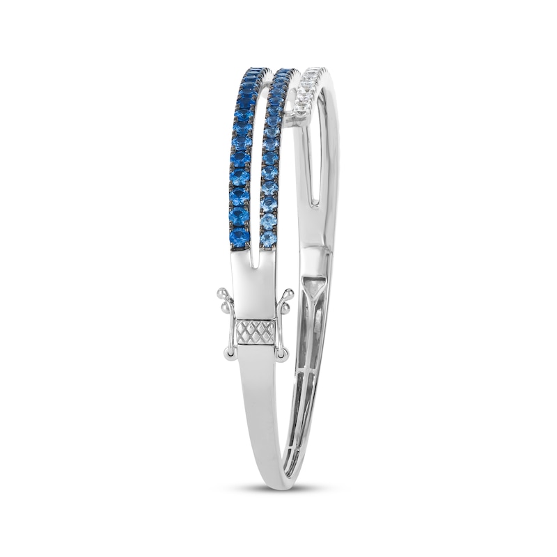 Main Image 2 of Le Vian Good Karma Denim Ombré® Bypass Bangle Bracelet 14K Vanilla Gold 7.25&quot;