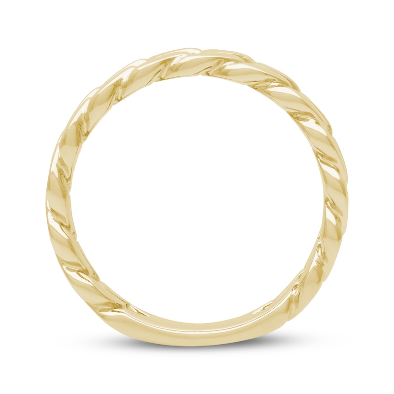 Main Image 4 of Now + Forever Men's Curb Link Ring 10K Yellow Gold 6mm