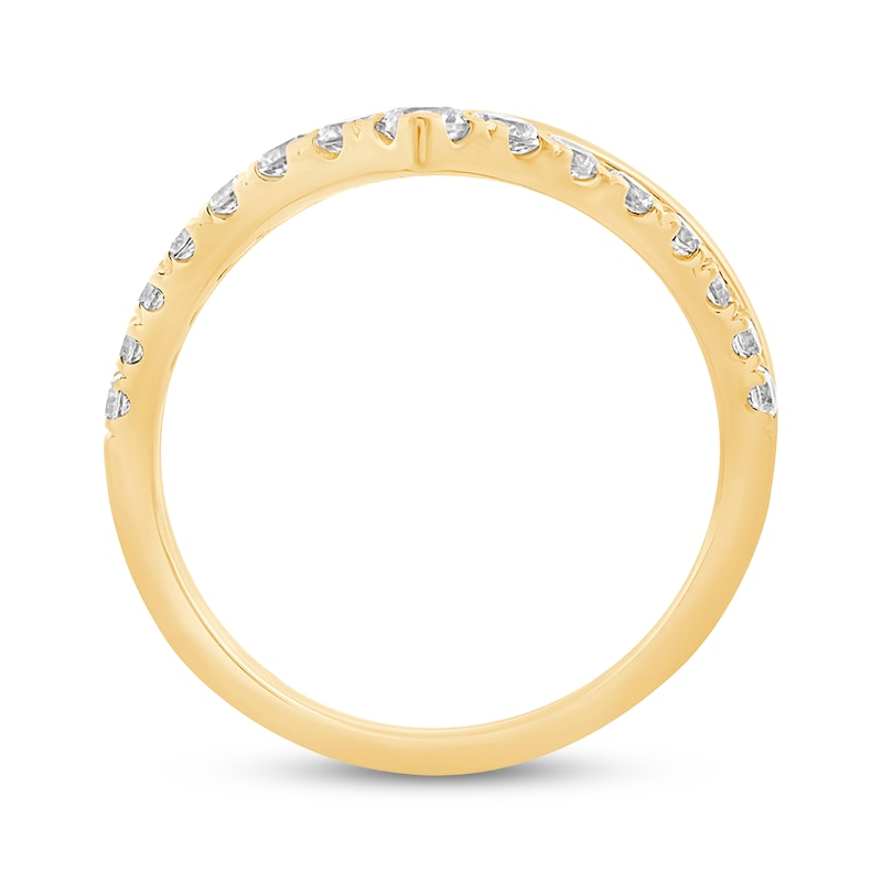 Main Image 3 of Now + Forever Diamond Chevron Anniversary Ring 5/8 ct tw 14K Yellow Gold