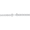 Thumbnail Image 3 of Oval-Cut Lab-Grown Diamond East-West Tennis Bracelet 13 ct tw 10K White Gold 7"