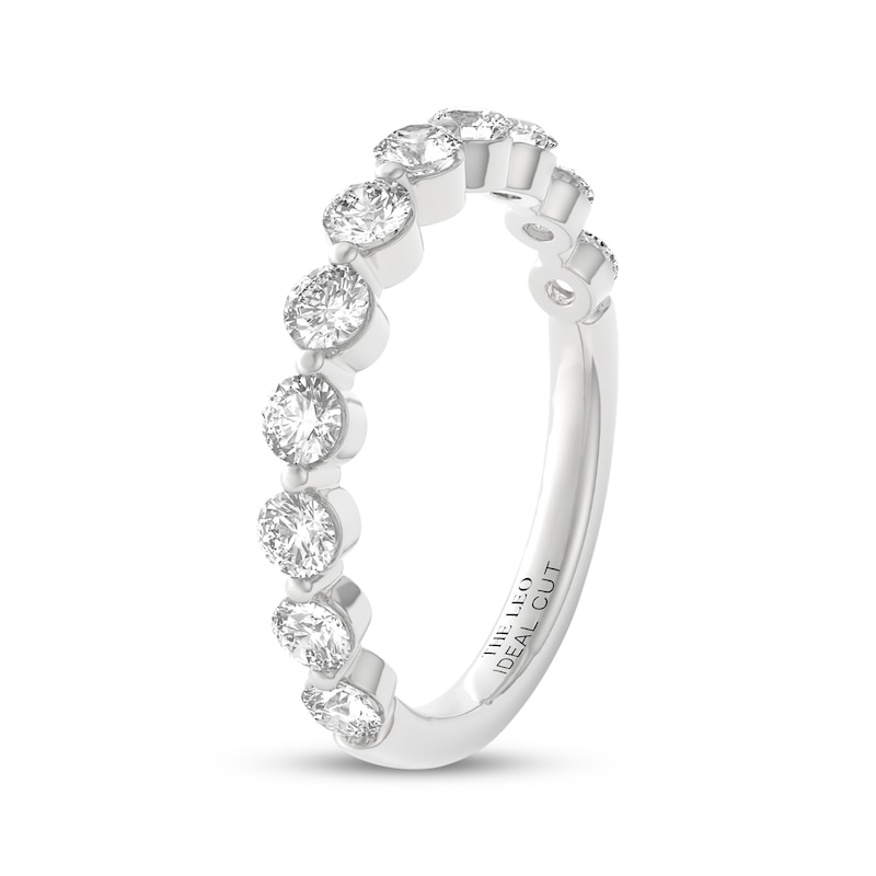 Main Image 2 of THE LEO Ideal Cut Diamond Anniversary Ring 1 ct tw 14K White Gold