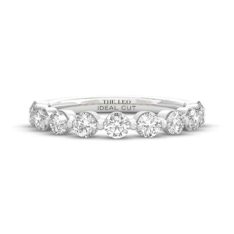 Main Image 3 of THE LEO Ideal Cut Diamond Anniversary Ring 1 ct tw 14K White Gold
