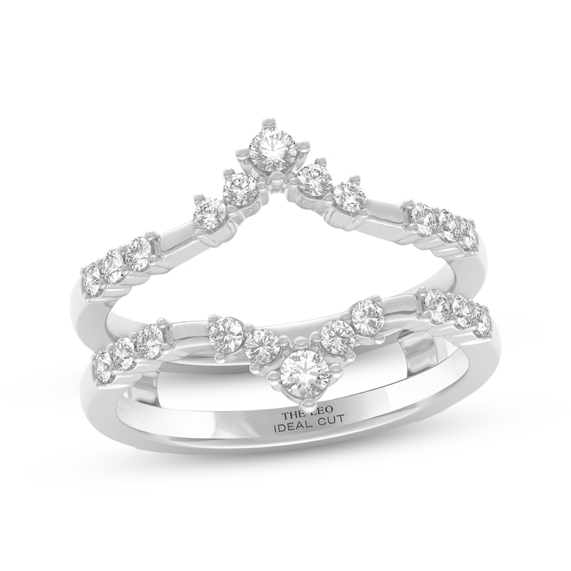 Main Image 1 of THE LEO Ideal Cut Diamond Enhancer Ring 1/2 ct tw 14K White Gold