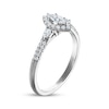 Thumbnail Image 2 of Now + Forever Certified Marquise-Cut Diamond Halo Engagement Ring 1/2 ct tw Platinum