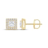 Thumbnail Image 3 of KAY Lab-Grown Diamonds Princess-Cut Stud Earrings 1 ct tw 14K Yellow Gold (F/SI2)