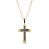 Thumbnail Image 1 of Le Vian Men's Diamond Cross Necklace 7/8 ct tw 14K Honey Gold 22"