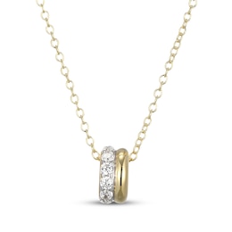 KAY x Rocksbox Lab-Grown Diamond Double-Row Necklace 1/3 ct tw 24K Yellow Gold Vermeil Sterling Silver 19"