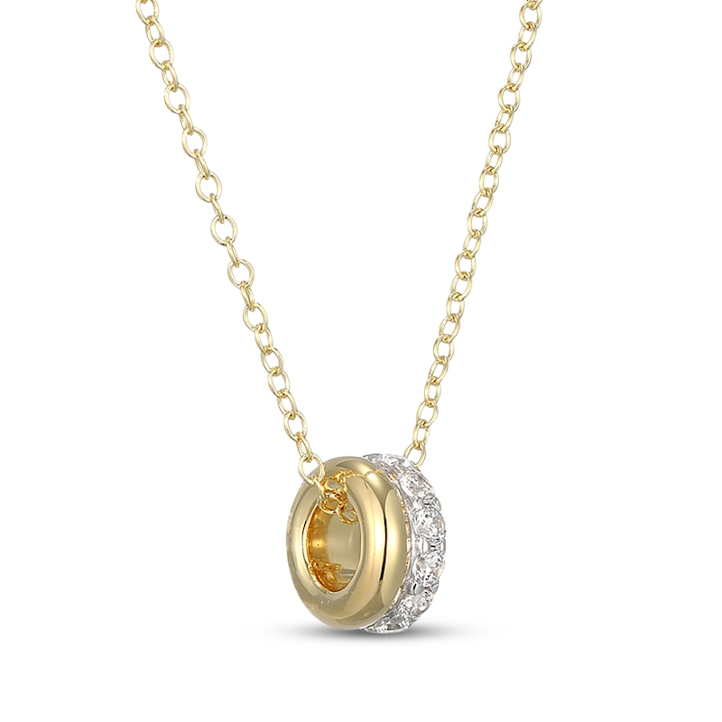 Main Image 3 of KAY x Rocksbox Lab-Grown Diamond Double-Row Necklace 1/3 ct tw 24K Yellow Gold Vermeil Sterling Silver 19"