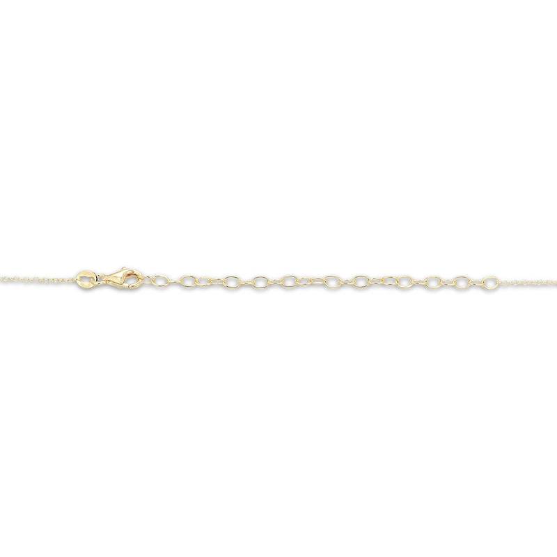 Main Image 4 of KAY x Rocksbox Lab-Grown Diamond Double-Row Necklace 1/3 ct tw 24K Yellow Gold Vermeil Sterling Silver 19"