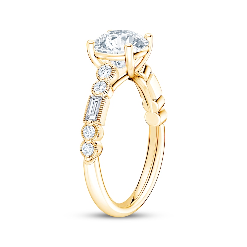 Main Image 2 of Now + Forever Lab-Grown Diamonds Round-Cut Engagement Ring 2-1/3 ct tw 14K Yellow Gold