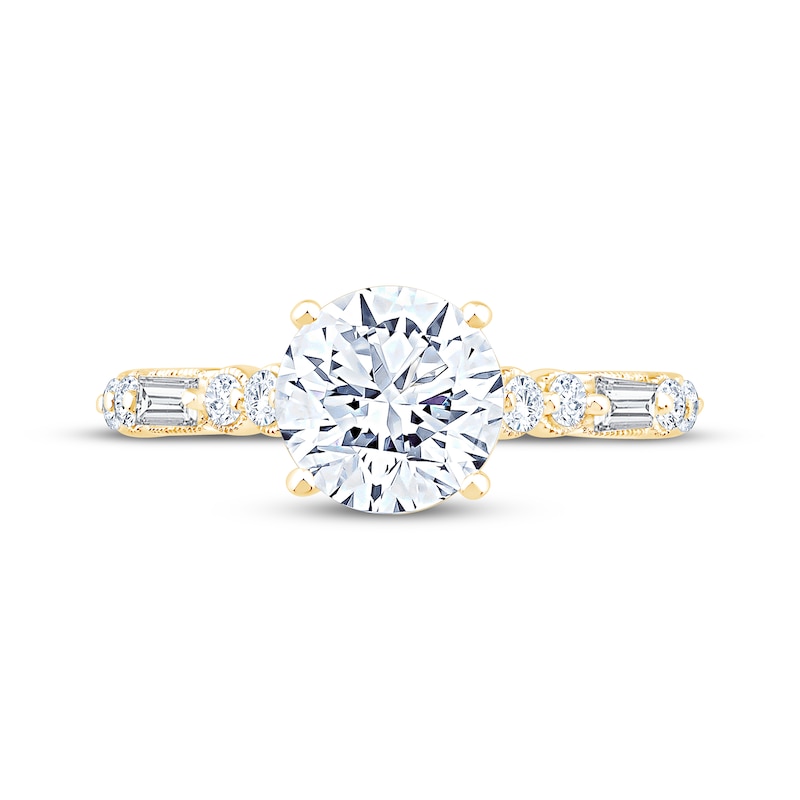 Main Image 3 of Now + Forever Lab-Grown Diamonds Round-Cut Engagement Ring 2-1/3 ct tw 14K Yellow Gold
