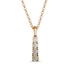 Thumbnail Image 1 of Le Vian Desert Diamonds Chocolate Ombré Drop Necklace 3/8 ct tw 14K Strawberry Gold 19"