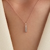 Thumbnail Image 2 of Le Vian Desert Diamonds Chocolate Ombré Drop Necklace 3/8 ct tw 14K Strawberry Gold 19"