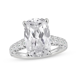 Now + Forever Certified Lab-Grown Diamonds Cushion-Cut Engagement Ring 8-1/4 ct tw 14K White Gold
