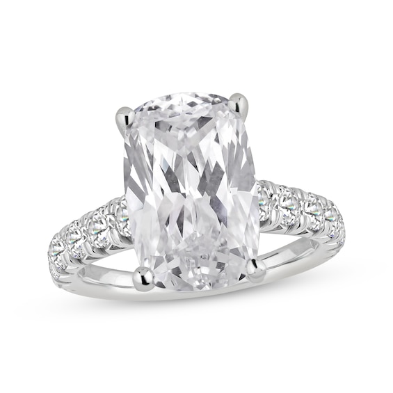 Now + Forever Certified Lab-Grown Diamonds Cushion-Cut Engagement Ring 8-1/4 ct tw 14K White Gold