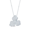 Thumbnail Image 2 of Monique Lhuillier Bliss Lab-Grown Diamond Dogwood Flower Necklace 3/8 ct tw Platinum-Plated Sterling Silver 18"