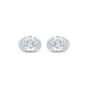 Thumbnail Image 2 of Monique Lhuillier Bliss Lab-Grown Diamond Flared Halo Stud Earrings 2-1/5 ct tw Platinum-Plated Sterling Silver