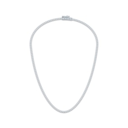 KAY Lab-Grown Diamonds Tennis Necklace 3 ct tw 14K White Gold 16"