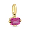 Thumbnail Image 2 of STUDIO BY KAY Emerald-Cut Pink Lab-Created Sapphire East-West Charm 24K Yellow Gold Vermeil Sterling Silver