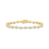 Thumbnail Image 1 of JOUJE Collection Lab-Grown Diamond Scatter Link Bracelet 3-1/2 ct tw 10K Yellow Gold 7"