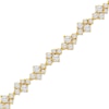 Thumbnail Image 2 of JOUJE Collection Lab-Grown Diamond Scatter Link Bracelet 3-1/2 ct tw 10K Yellow Gold 7"