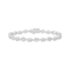 Thumbnail Image 1 of JOUJE Collection Lab-Grown Diamond Scatter Link Bracelet 3-1/2 ct tw 10K White Gold 7"