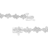 Thumbnail Image 3 of JOUJE Collection Lab-Grown Diamond Scatter Link Bracelet 3-1/2 ct tw 10K White Gold 7"