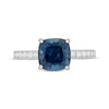 Thumbnail Image 3 of Neil Lane Cushion-Cut London Blue Topaz Engagement Ring 1/2 ct tw Diamond 14K White Gold