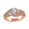 Oval-Cut Diamond Engagement Ring 1 ct tw 14K Rose Gold