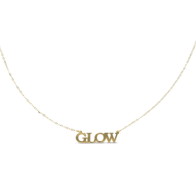 "Glow" Necklace 10K Yellow Gold 18"