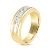 Thumbnail Image 1 of Men's THE LEO Diamond Wedding Band 1 ct tw Round-cut 14K Yellow Gold