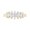 Thumbnail Image 3 of Lab-Grown Diamonds Marquise-Cut Anniversary Band 1 ct tw 14K Yellow Gold